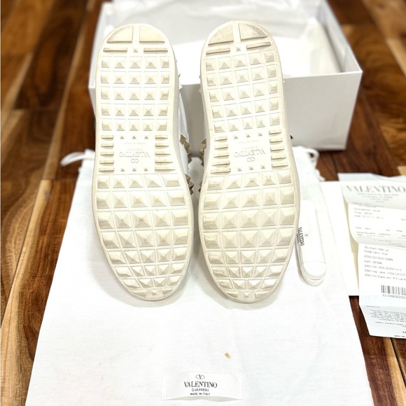 Valentino Garavani Rockstud Untitled sneaker in white calfskin - Picture 5 of 5